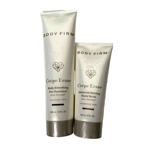 Crepe Erase Body Smoothing Pre-treatment & Advanced Refining Facial Scrub SEALED - Picture 1 of 6